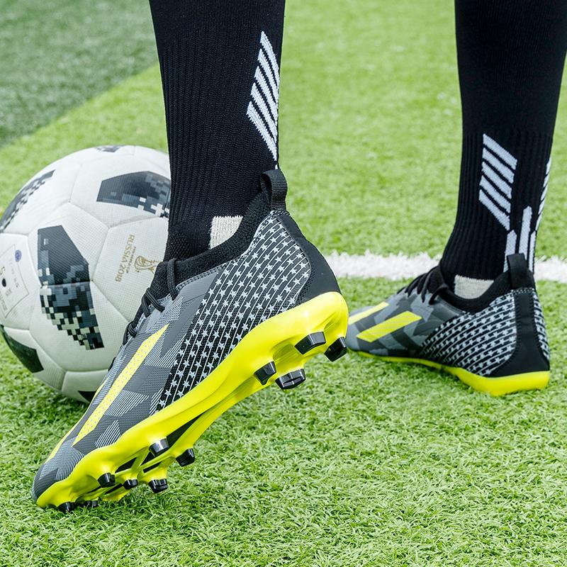 2024 Men's Soccer Shoes Large Size Ultralight Football Boots Boys Sneakers Non-Slip AG/TF Soccer Cleats Ankle Boots Unisex