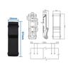 3.8" Flexible Rubber Draw Latch with Keeper For Boat Compartment Cargo Box Black