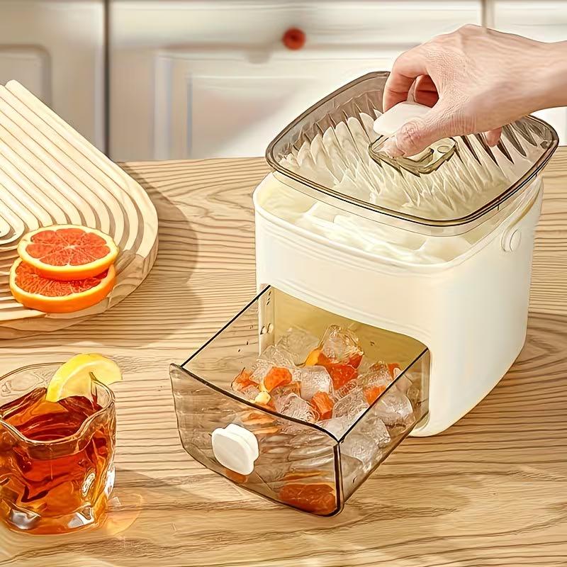 48 Gözlü Buz Küpü Kalıbı Yeniden Kullanılabilir Buzdolabı Buz Yapıcı Tek Dokunuşla Kolay Çıkarma Ev Yapımı Buz Küpü Tepsisi Kalıbı Ev Buz Yapma Aracı