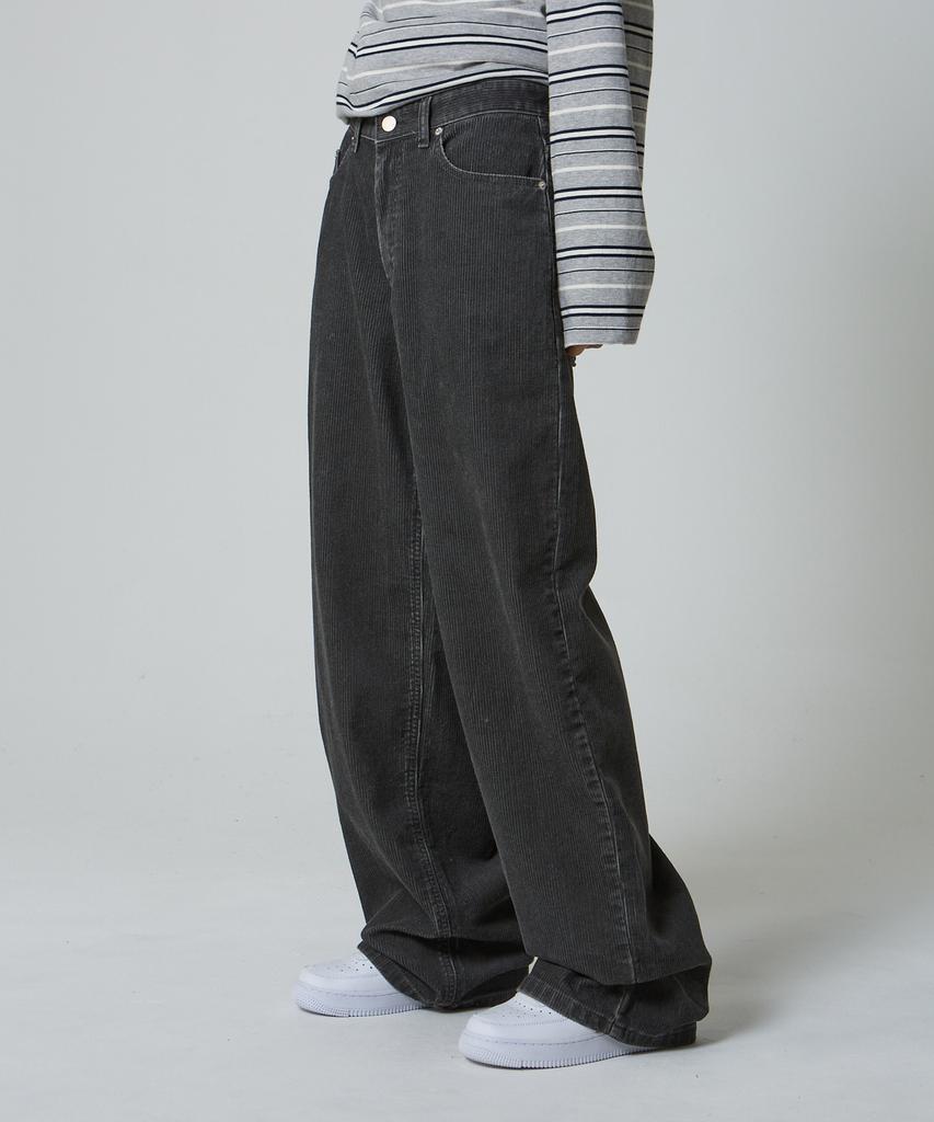 UNKNOWN PLANET Daily Wide Corduroy Pants Gray