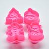 4Pcs Christmas Cookies Fondant Mould Cake Chocolate Baking Mold Decor