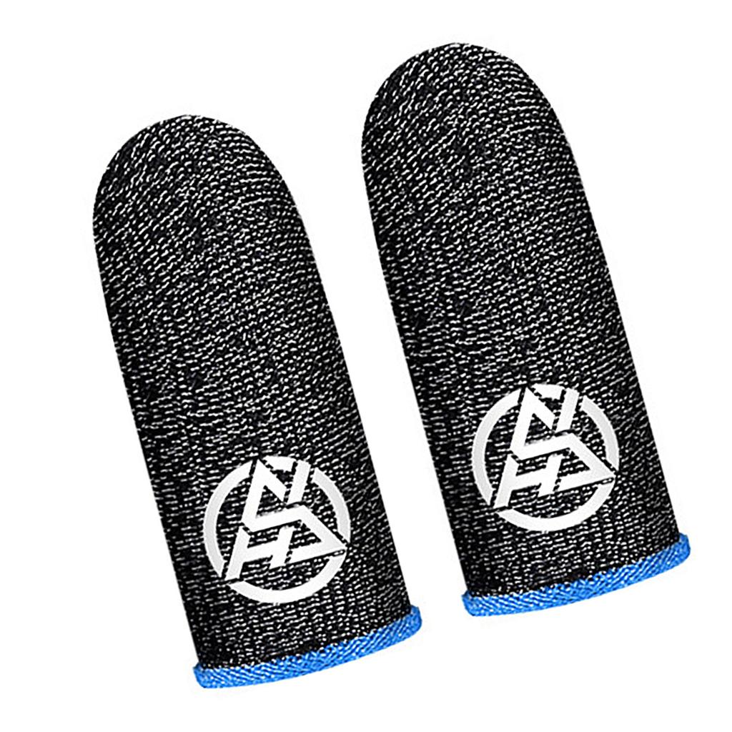 1 Pair High Sensitivity Finger Sleeves Conductive Fiber Material For Accurate Touch Displa Control In Competitive Gaming