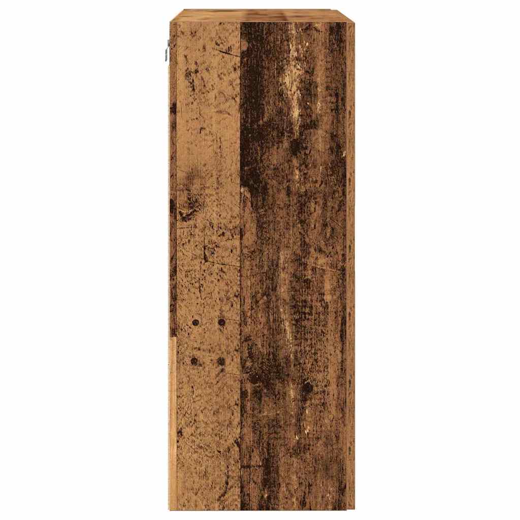 Wall Cabinet Reclaimed Wood Look 69.5 x 34 x 90 cm Engineered Wood