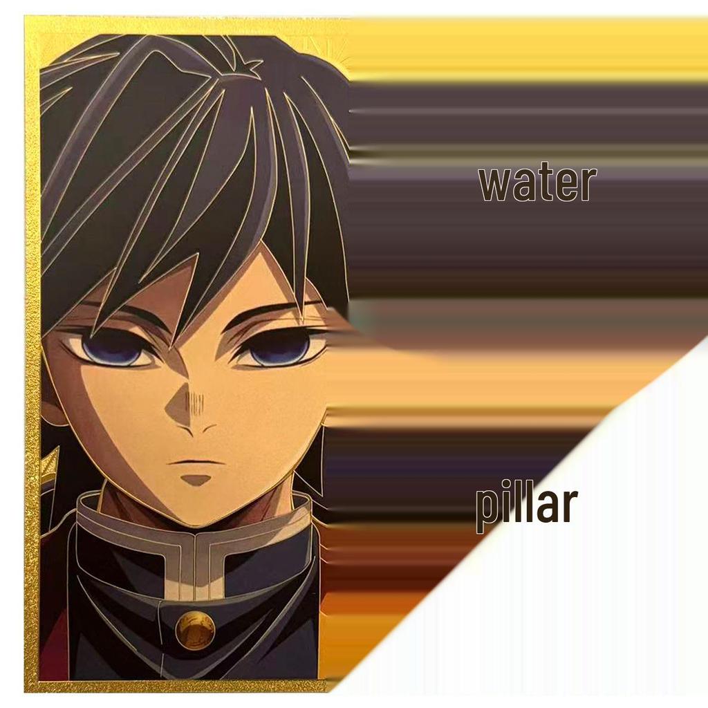 Demon Slayer Flame Pillar Lenticular Card - Commemorative Embossed Gift