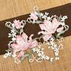 1Pair Dress Embroidered Fashion Embroidered Decals Fabric Sticker Lingerie Breast Flower Sewing DIY Polyester Flower Applique