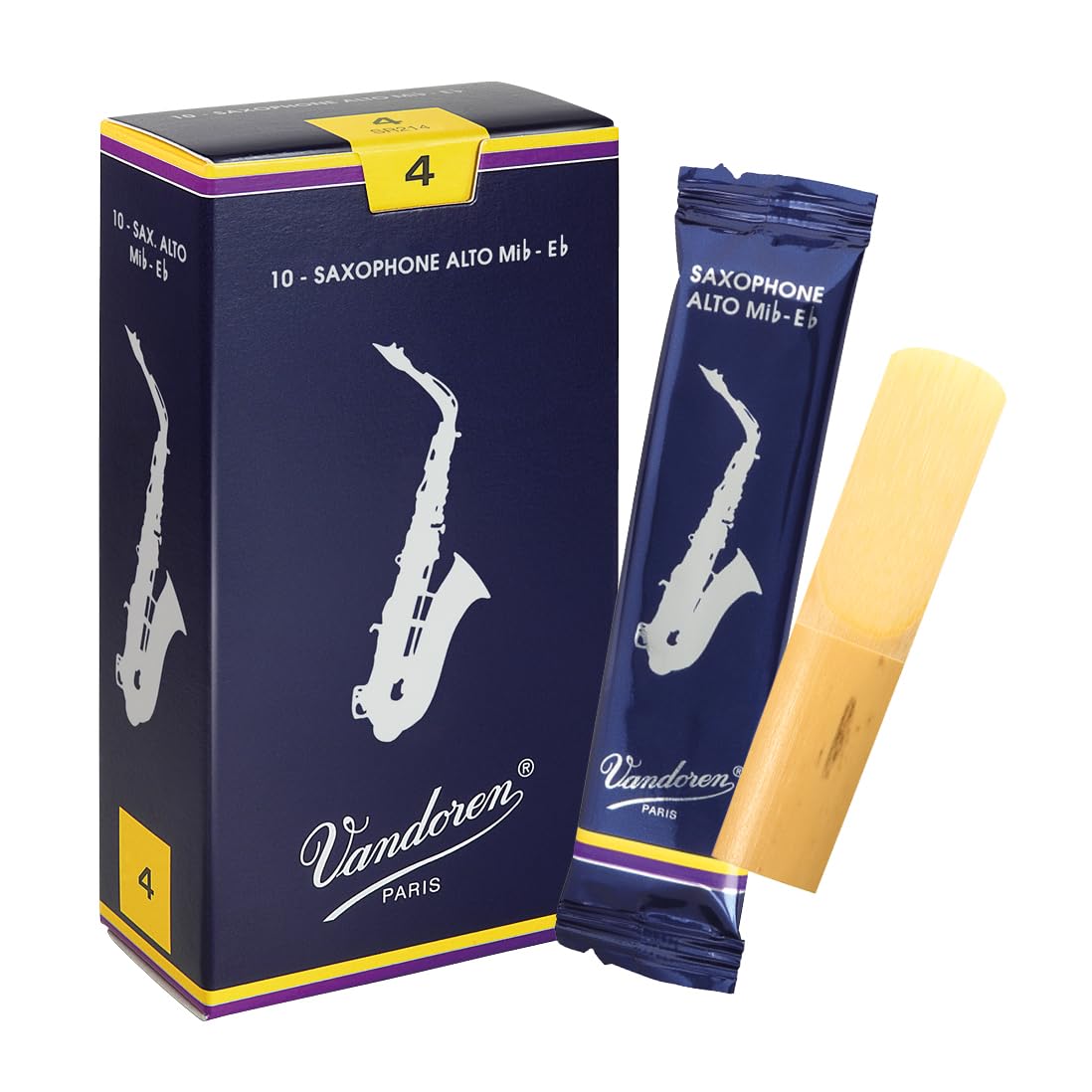 Vandoren Alto Saxophone Reed Traditional #4