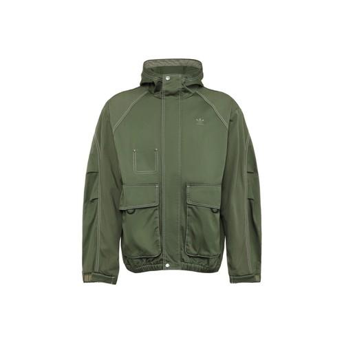 

adidas Sports Embroidered Logo Outdoor Workwear Jacket for Men, Military Green S зелёный