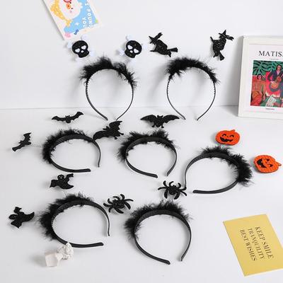 Módní Halloween čelenka Kreativní plyšové vlasové pásky Čelenka Netopýří vlasy Hoop Festival