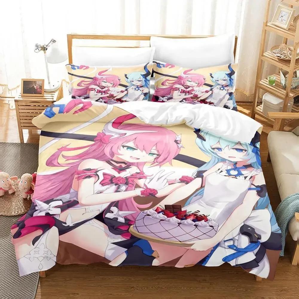 Honkai Impact 3 Bedding Set Single Twin Full Queen King Size Bed Set Aldult Kid Bedroom Duvet Cover Sets 3D Print Kawaii Anime