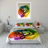 Musical notes with rainbow. Bedding sets Duvet cover sets Duvet covers Pillowcases(1 * Duvet Cover 2 * Pillowcases without duvet insert)