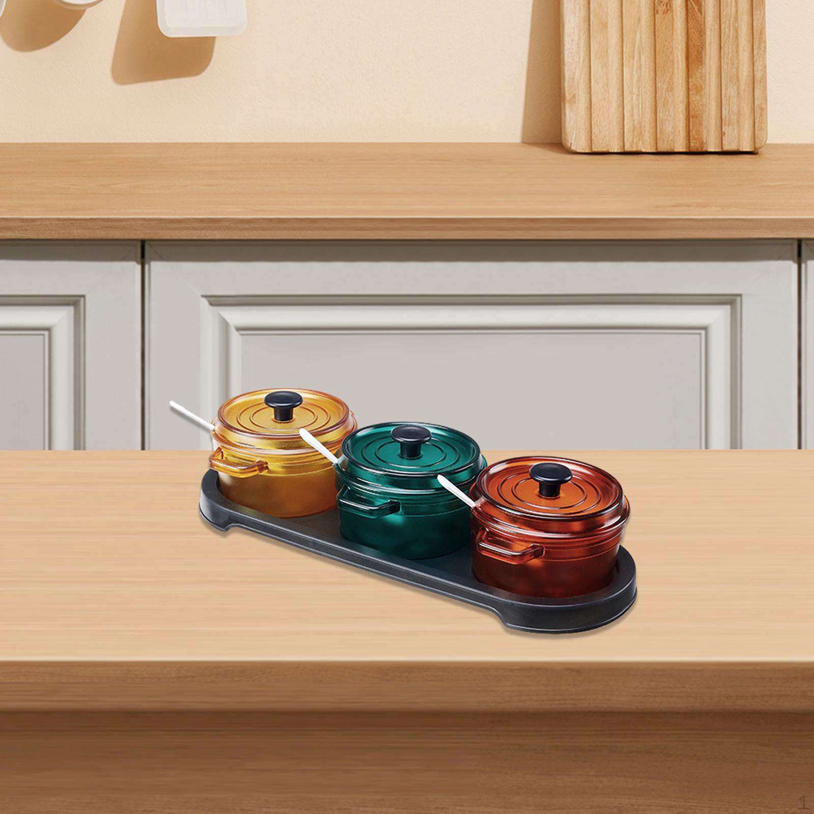 

Коробка для приправ, сервировочная тарелка для закусок, многофункциональные контейнеры для хранения продуктов питания Round