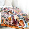 100% Cotton Muslin Sofa Cover Spring Autumn Blanket Gauze Bed Chic Soft Multifunction Travel Breathable Throw Blanket