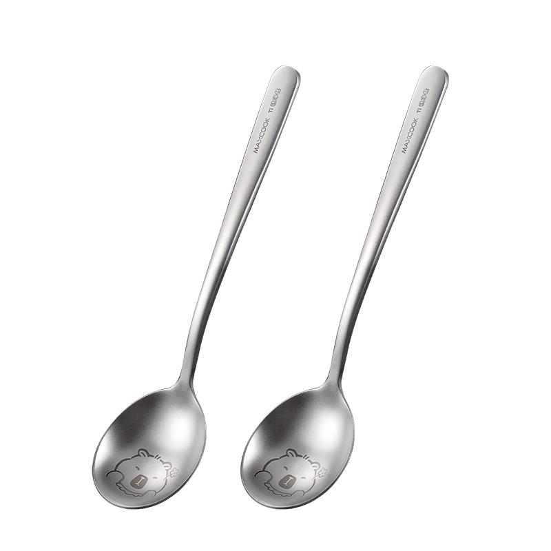 Maxcook Titanium 304 Stainless Steel Dinner Spoons