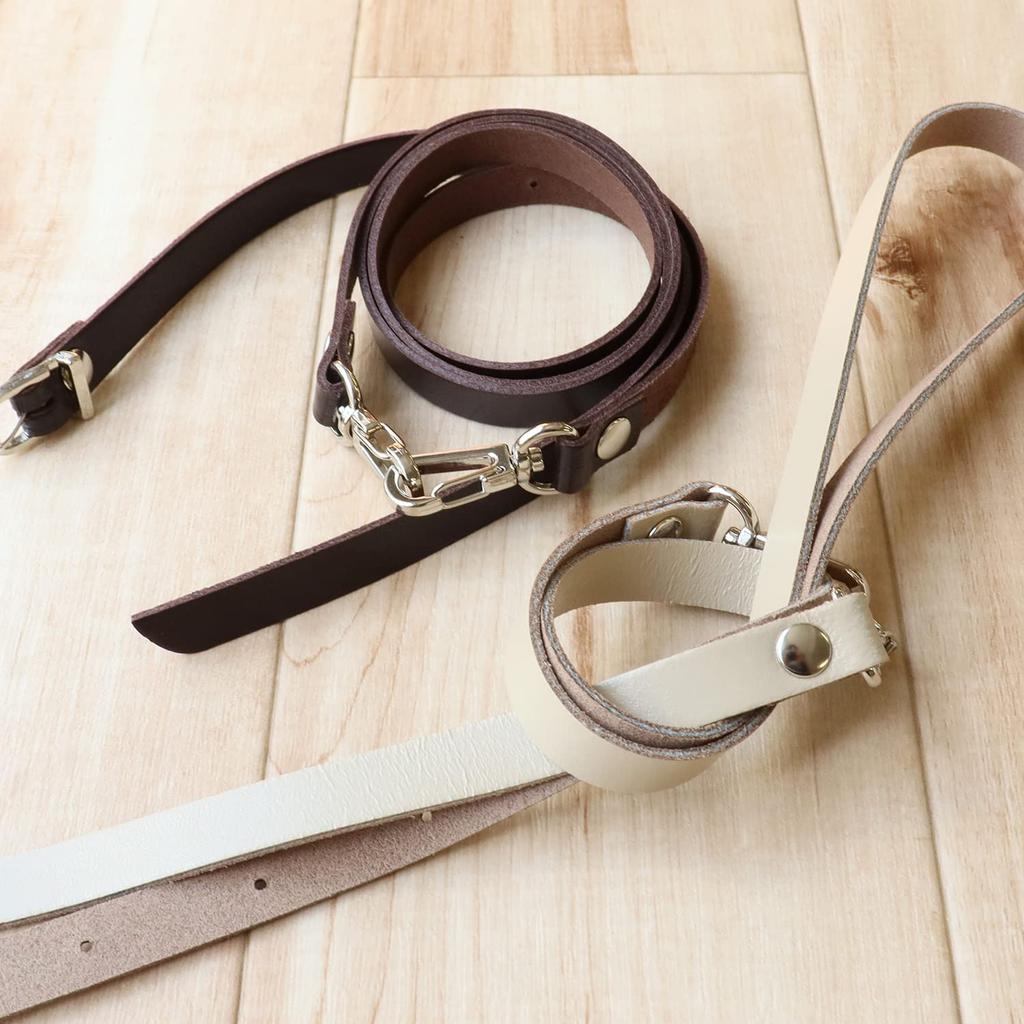 Nippon Chuko NBK Genuine Leather Shoulder Strap, Water-Repellent, Silver Hardware, Narrow Width, 12mm, Chocolate, KT60-S-C