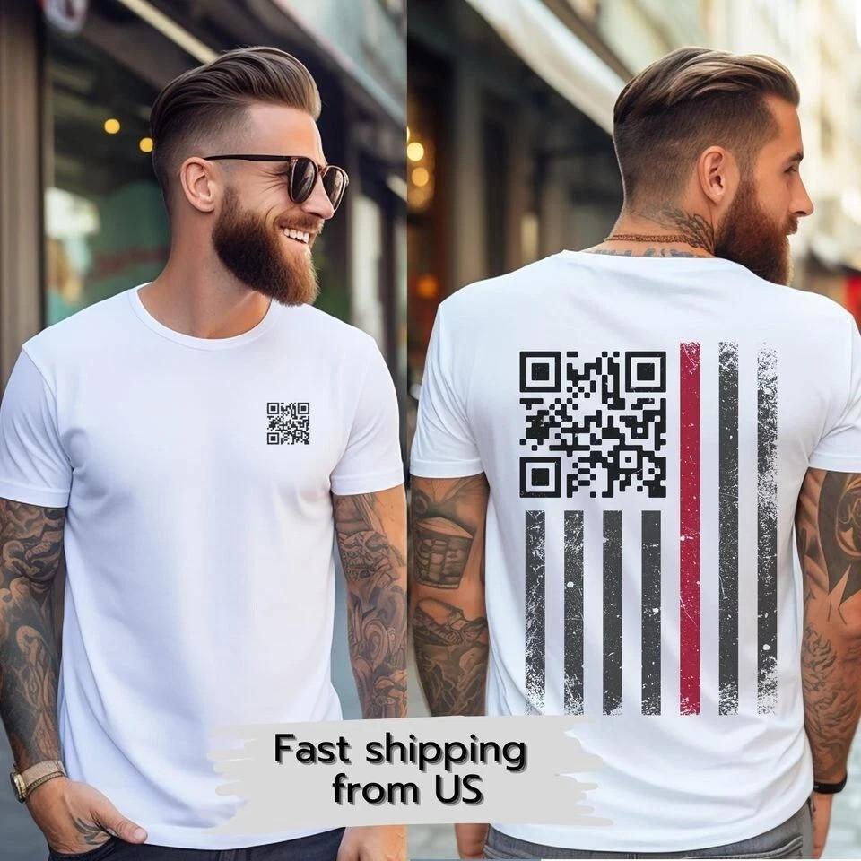 Trump Dance QR Code Shirt | Scan and Enjoy Heavyweight Tshirt S