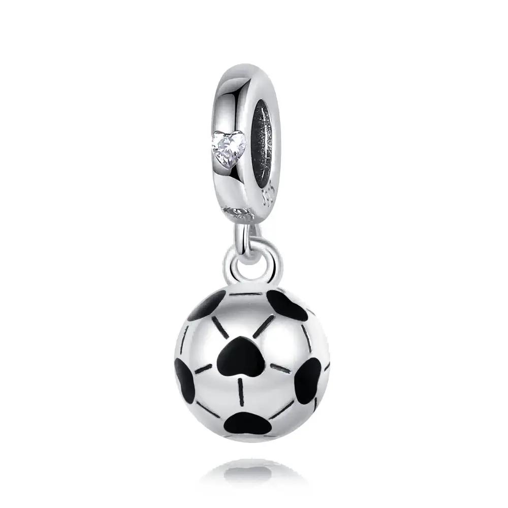 

Football Series Charms Copper Jerseys Soccer Sport Beads Pendants Fit Original Bracelet Necklace Diy Jewelry Graduation Gift