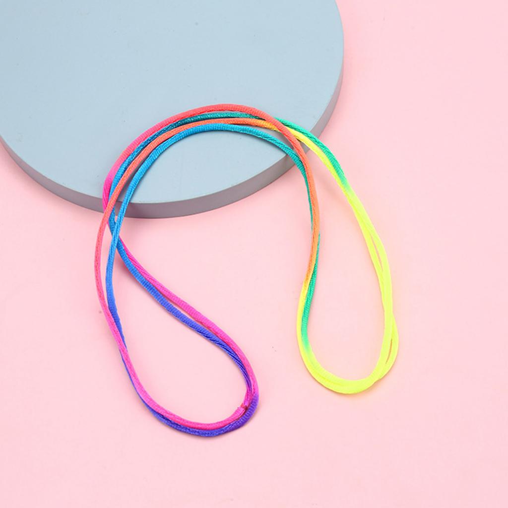 Kids Finger String Game 3 Pack Rainbow Rope Fun Twisting Toy for Children Colorful Nylon Cord Twister Interactive Play