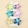 Frangipani Flower Hair Clip for Women, Colorful Beach Accessory, Updo Shark Hairpin, In Stock