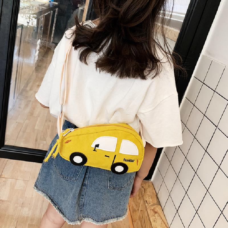 New Fashion Mini Crossbody Bag Packet Children Baby Boys Girls Car Shoulder Bag Handbags Cartoon Pig Mini Coin Purse