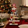 Handmade Xmas Table Centerpieces Christmas Tree Ornament, Wooden Letter Sign Decorative Ornaments Compact Stable Party Supplies for Holiday Home Decor