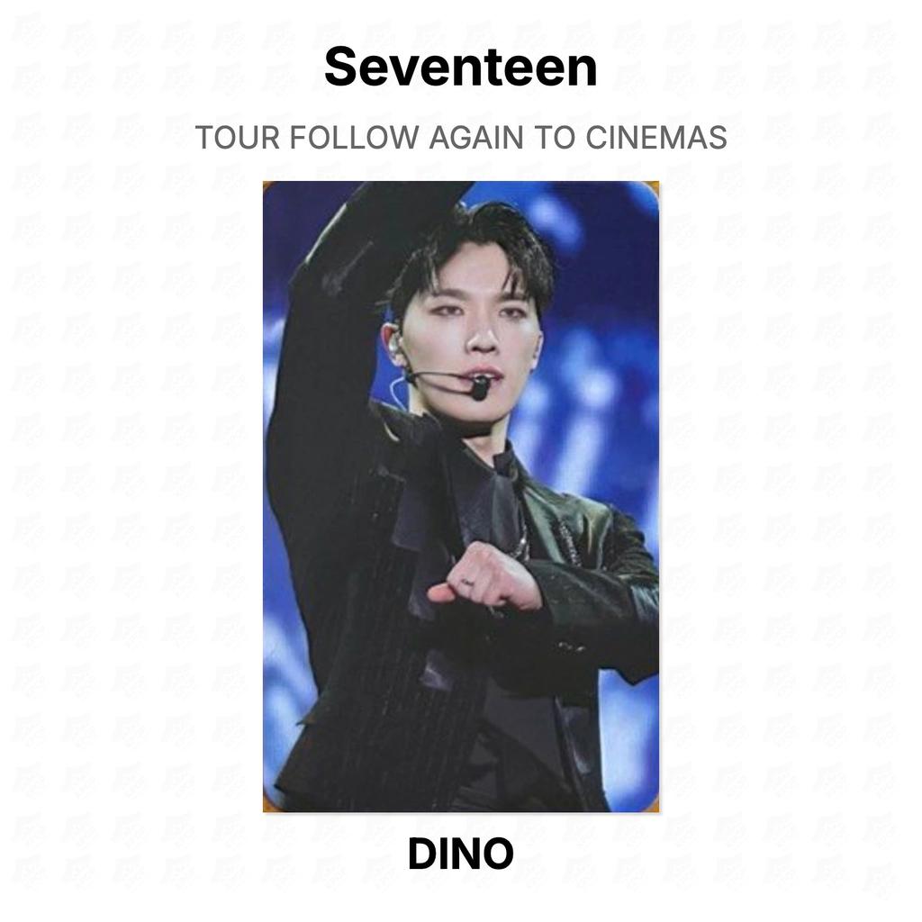 Seventeen TOUR FOLLOW AGAIN TO CINEMAS Official Photocard