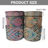 4.92yard Fabric Ribbon Vintage Flower Embroideried Trim Woven Ribbon Fabric Trim Fringes for Sewing Crafting