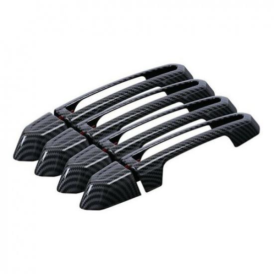 For Cadillac ATS XTS CT6 XT4 XT5 XT6 Carbon Fiber Outer Door Handle Trim Cover*8