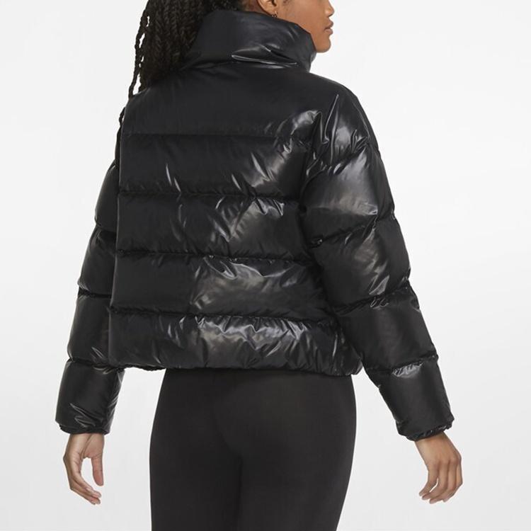 (WMNS) Nike Nsw Down-fill Short Stand Collar Windproof Down Jacket Black Women's CU5814-010