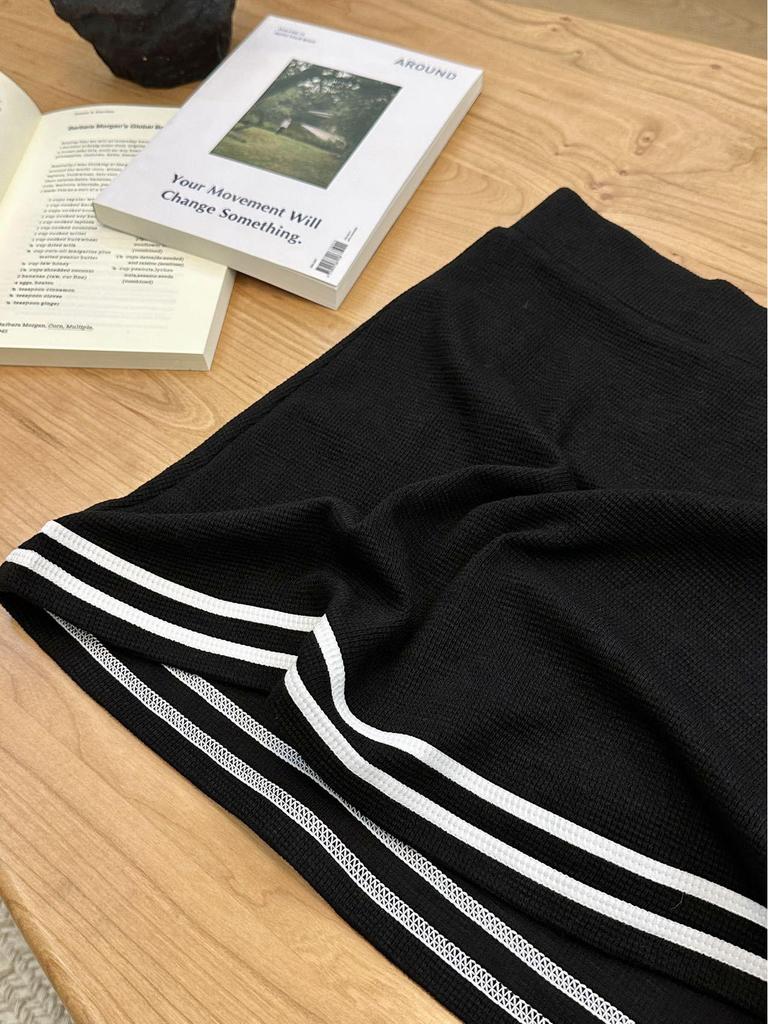 Spring/Summer Knit Yoga Cardigan, Bra, & Tennis Skirt - Casual Three-Piece Sportswear Set