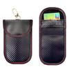 Relay Attack Prevention Key Radio Wave Blocking Key Case for Smartphones and Carbon Fiber Material 2 [WANDEHO] Case, Keys, Anti-Skimming, (Black,