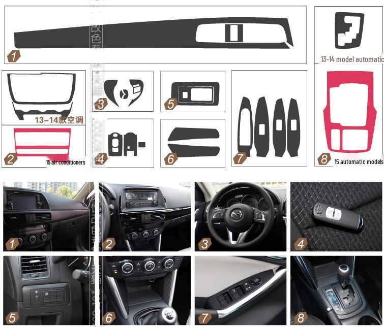 Mazda CX-5 (2013-2016) Interior & Center Console Sticker Film