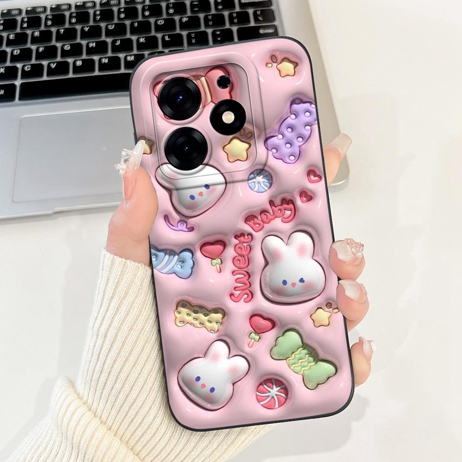 For Tecno Spark 10 Pro Case Cartoon Flower Liquid Silicone Shockproof Cover For Tecno Spark10 Pro Spark 10Pro 4G KI7 Phone Cases