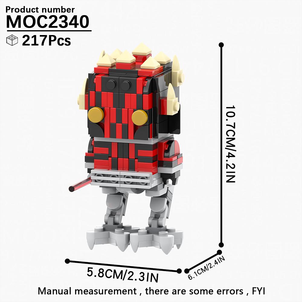 MOOXI MOC Space War Brickheadz Interstellar Sci-Fi Robot Compatible Figures Building Blocks Adults Toys For Children Gift Bricks