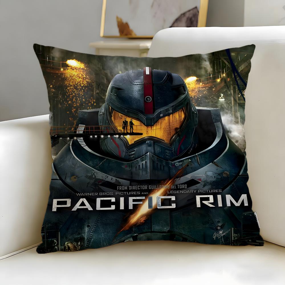 Classic Movie Pacific Rim Cushion Cover Soft & Easy-Wash Pillow Case – Versatile for Couch, Bed, Travel and Office