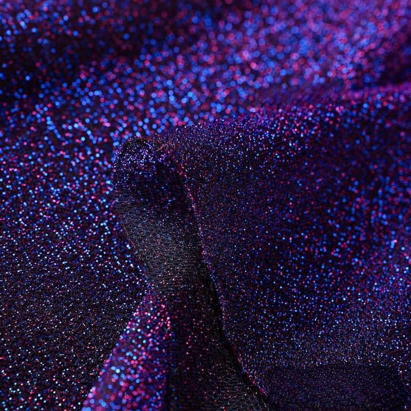 Oboustranná třpytivá hvězdná sametová látka Jasně hedvábná třpytivá sametová látka Nenatahovací pro DIY šití šatů Cheongsam