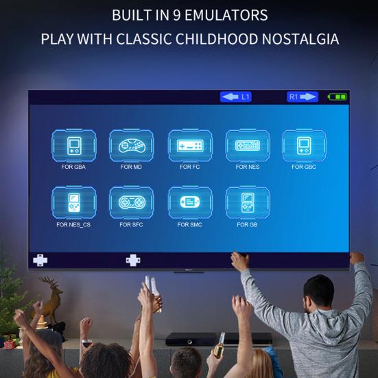 7palcová ruční herní konzole X12 Plus s podporou 9 simulátorů Kamera s AV výstupem Elektronická kniha Duální joystick Přenosné děti Dospělí Přehrávač videoher