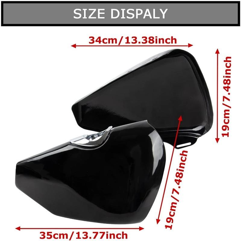 Left&Right Battery Side Covers Fairing Panel Oil Tank Cover for Sportster 883 Iron 883 1200 Forty Eight Seventy Two 2004-2013