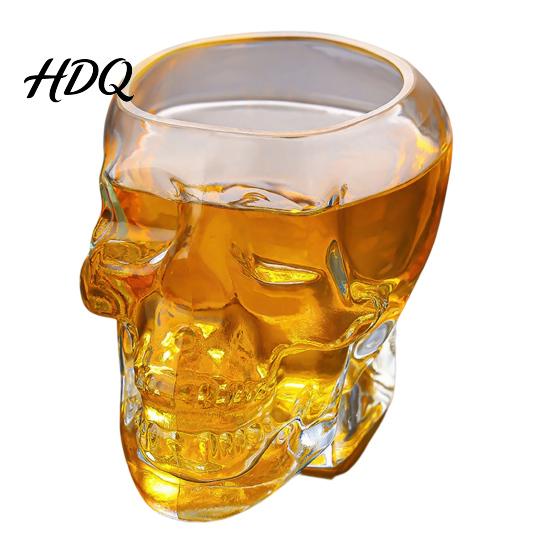 Contenitore per Vino alla Frutta a Forma di Teschio Decanter in Vetro Bottiglia Whiskey Gotica 3D con Tappo Unico Tappo Regalo Dispenser Liquori Novità per
