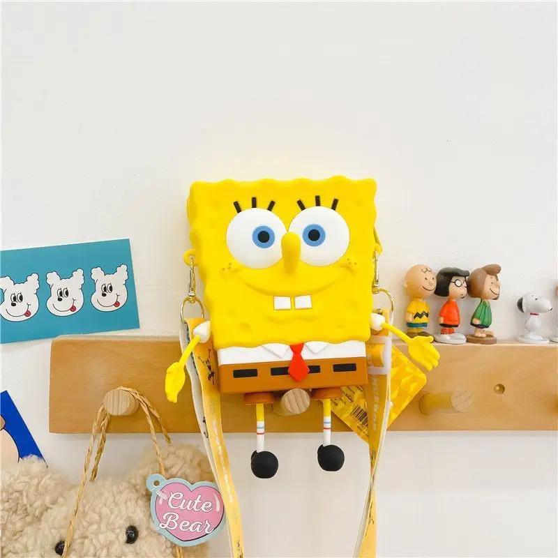 New cartoon SpongeBob SquarePants Kids Shoulder Bags Girl and Boys Cute gift Bag