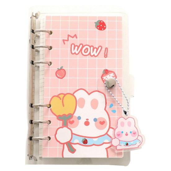 1 Set Scrapbook Notebook Refillable Loose Leaf Detachable Thickened Paper No Ink Bleeding Smooth Writing 100 Sheets Diary Notebook School Accessory