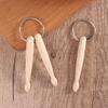 Mini Drum Sticks Keychain Wood Drumsticks Key Ring Chain Keyfob Accessories