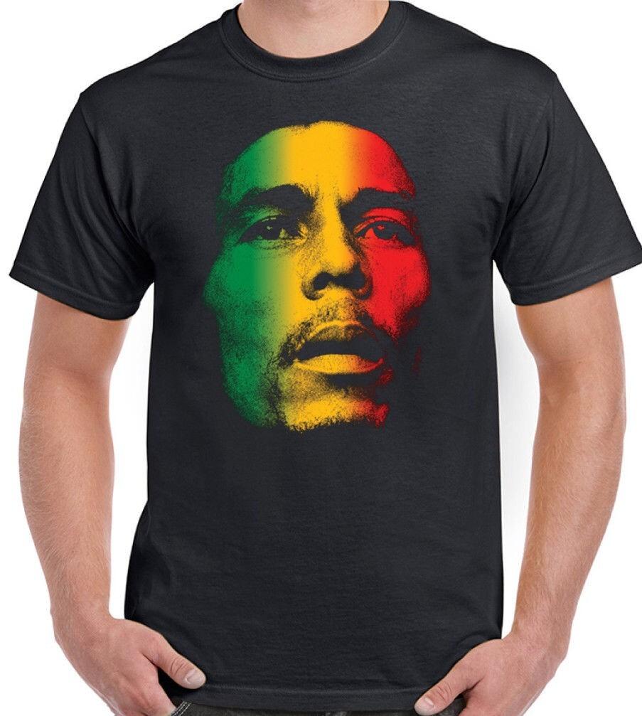 Bob Marley Multi Face Men T-shirt Black Men S-234XL S