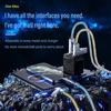 PD100W USB Type C Fast Charging Cable 4-in-1 Colorful Lights RGB Data Cable Multi-ports Charging Wire For Samsung Xiaomi Huawei