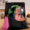 1PC Magic Witch And Friendship Flannel Blanket Gift, Suitable for Both Men And Women, Soft Ideal for Beds And Sofa, Birthday Or Christmas Gift
