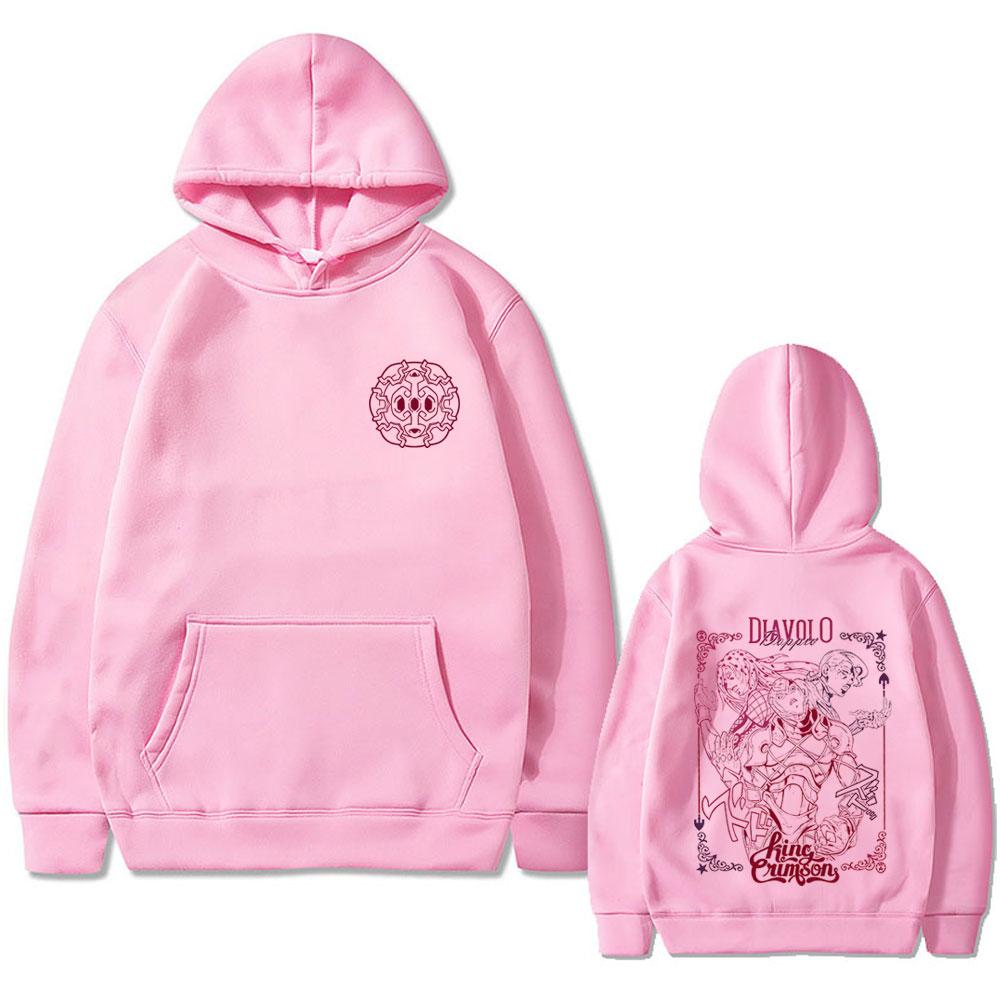 Anime Jojo's Bizarre Adventure Giorno Josuke Girl Hoodie Men Women Manga Casual Pullover Hoodies Man Fashion Oversized Tracksuit