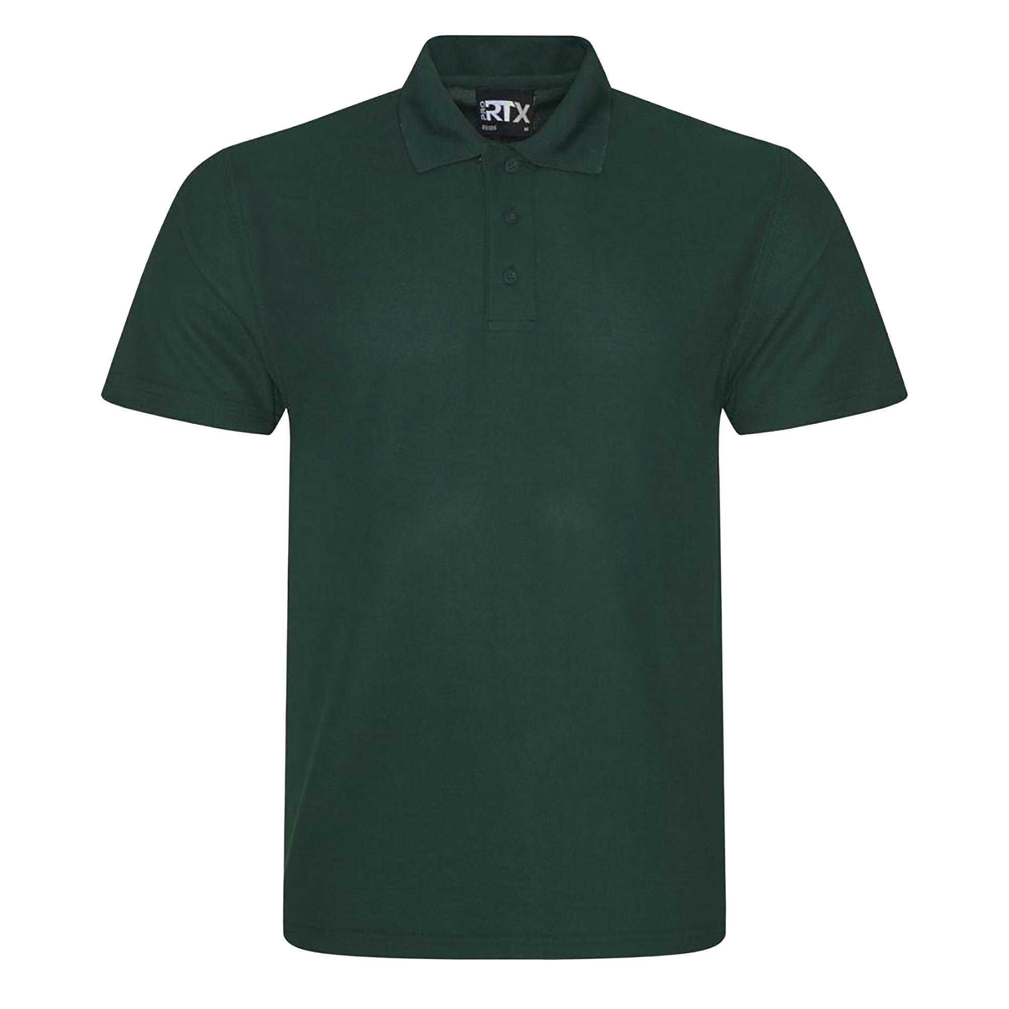 PRORTX PRO RTX Pro Pique-poloshirt voor heren XS donkergroene kleur
