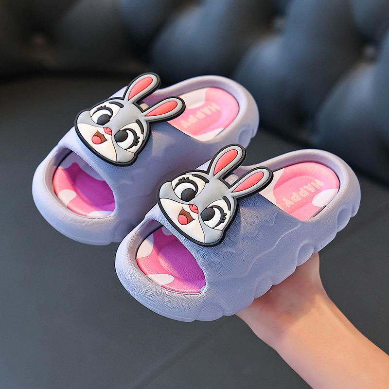 2026 Zootopia 2 Judy & Nick Kids' Non-slip Slippers - Soft Sole for Boys & Girls