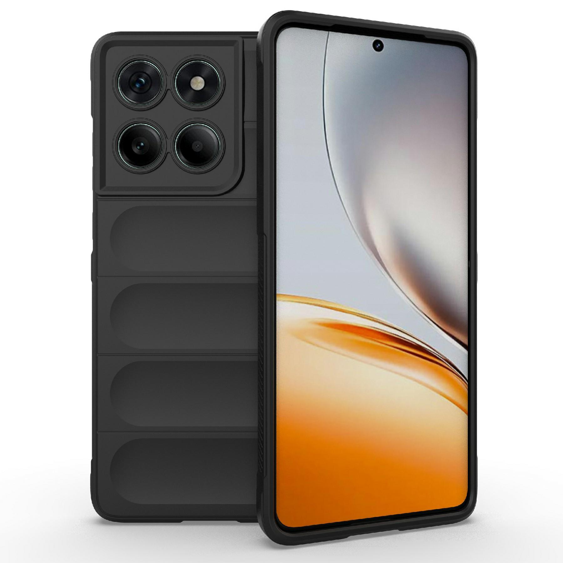 

For Motorola Edge 60 5G/60 Fusion 5G Case Anti-Drop Soft TPU Rugged Phone Back Cover Black