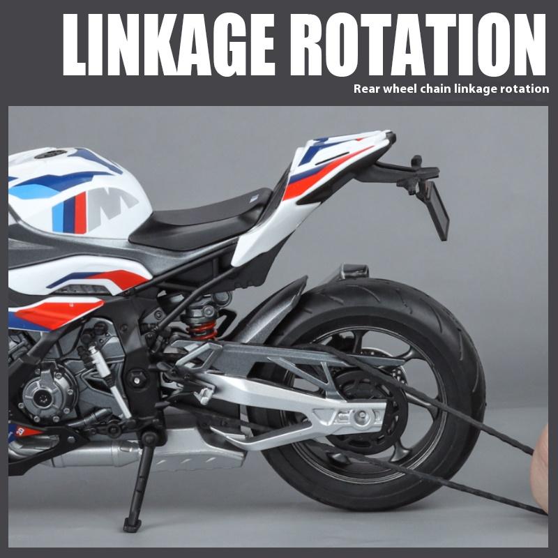 1/9 Scale BMW M1000RR S1000RR Racing Alloy Metal Diecast Motorcycle Model Simulation Hobby Collectible Vehicle Model Birthday Gift Boy