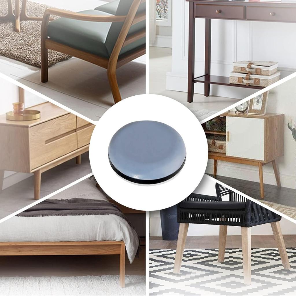 4-10PCS Heavy Duty PTFE Furniture Sliders Adhesive Teflon Chair Leg Floor Protector Mover Glide Pads for Table Cabinet Sofa